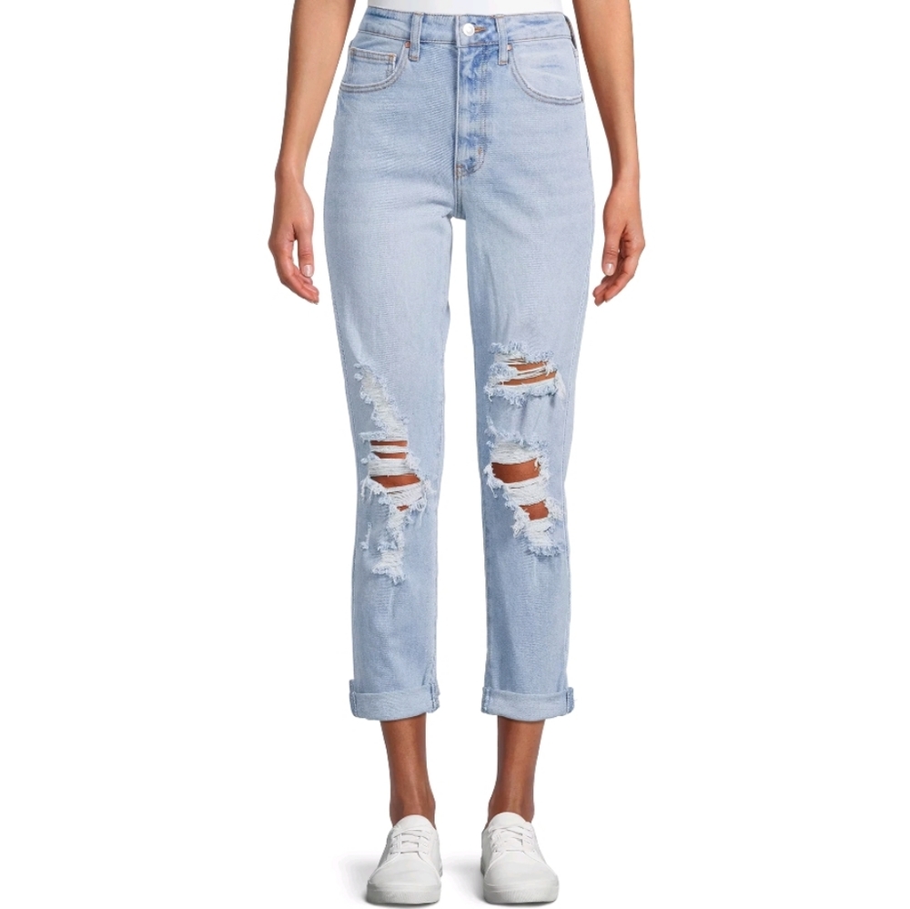 No Boundaries High Rise Girlfriend Jeans
